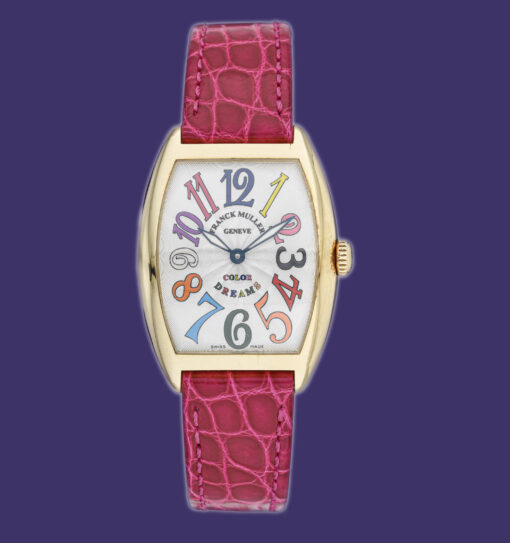 2000s Franck Muller Color Dreams Quartz watch in 18K Yellow Gold Ref.7502 QZ