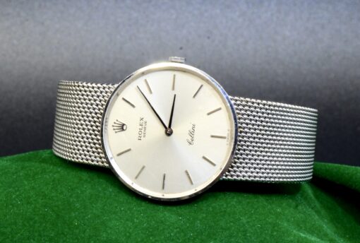 Vintage Men's Rolex Geneve Cellini watch in 18K White Gold Ref.4088 69.9 GM - Image 5