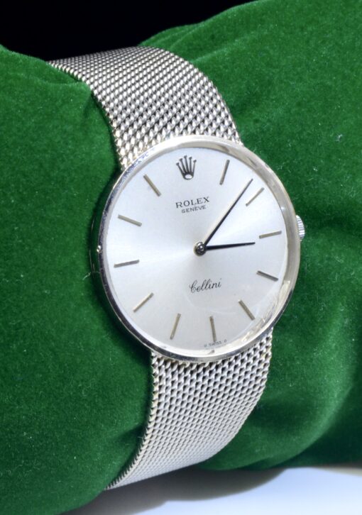 Vintage Men's Rolex Geneve Cellini watch in 18K White Gold Ref.4088 69.9 GM - Image 4