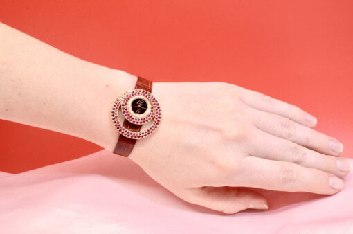 Chopard Double Loop watch in 18K Rose Gold w/Diamonds &Rubies Ref. 4534/1 129198 - Image 2