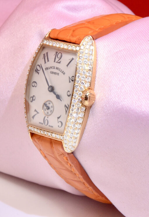 Franck Muller Cintree Curvex 18K Yellow Gold w/Diamonds Ref.1751S6PMD box/papers - Image 4
