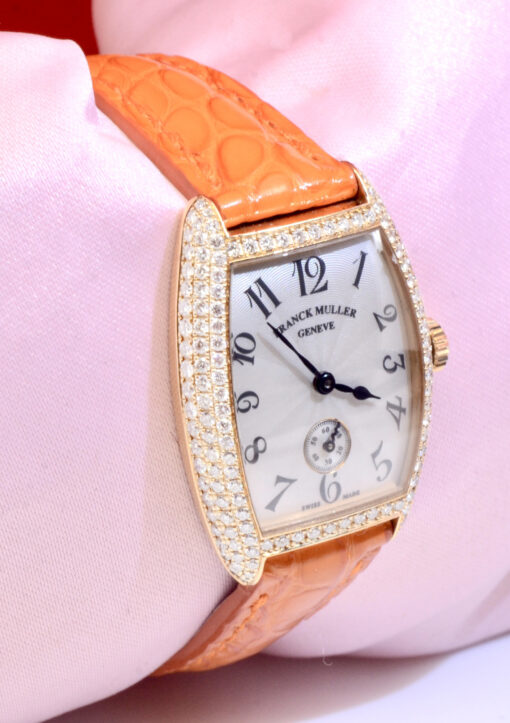 Franck Muller Cintree Curvex 18K Yellow Gold w/Diamonds Ref.1751S6PMD box/papers - Image 3