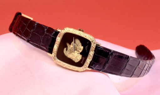 Vintage 1970s Piaget watch in 18K Yellow Gold  Ref.9902 with Black Onyx dial - Image 5