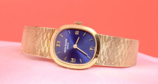 Vintage 1980s Ladies Patek Philippe Geneve 18K Yellow Gold watch Ref.4132/1 - Image 7