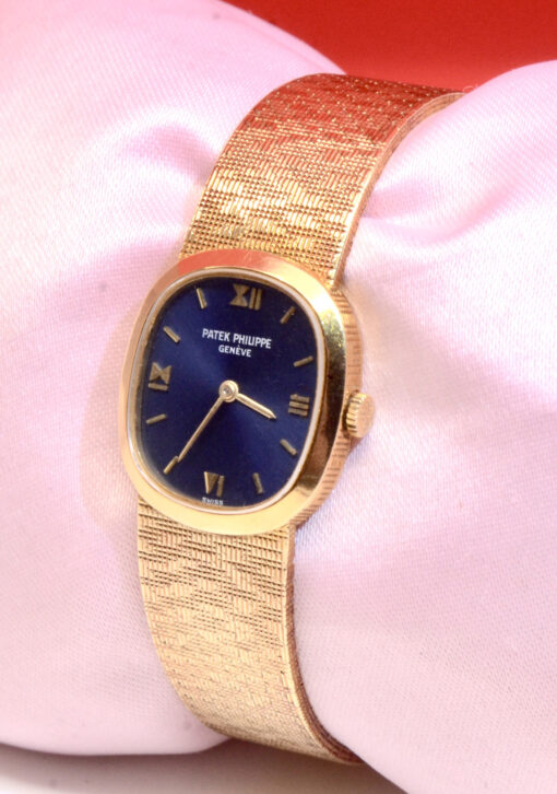 Vintage 1980s Ladies Patek Philippe Geneve 18K Yellow Gold watch Ref.4132/1 - Image 5