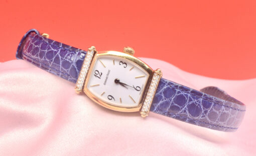 1990s Audemars Piguet Carnegie Collection Ladies' watch 18K YG w/Diamonds & Box - Image 7