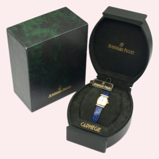 1990s Audemars Piguet Carnegie Collection Ladies' watch 18K YG w/Diamonds & Box - Image 4