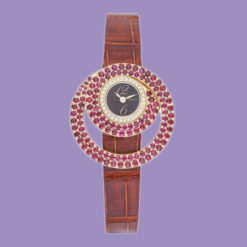 Chopard Double Loop watch in 18K Rose Gold w/Diamonds &Rubies Ref. 4534/1 129198