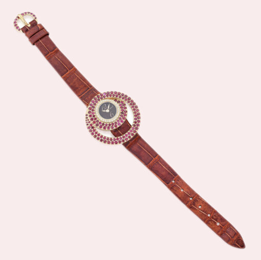 Chopard Double Loop watch in 18K Rose Gold w/Diamonds &Rubies Ref. 4534/1 129198 - Image 11