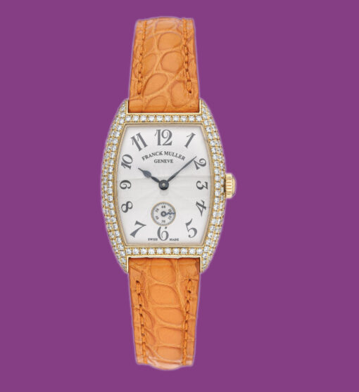Franck Muller Cintree Curvex 18K Yellow Gold w/Diamonds Ref.1751S6PMD box/papers