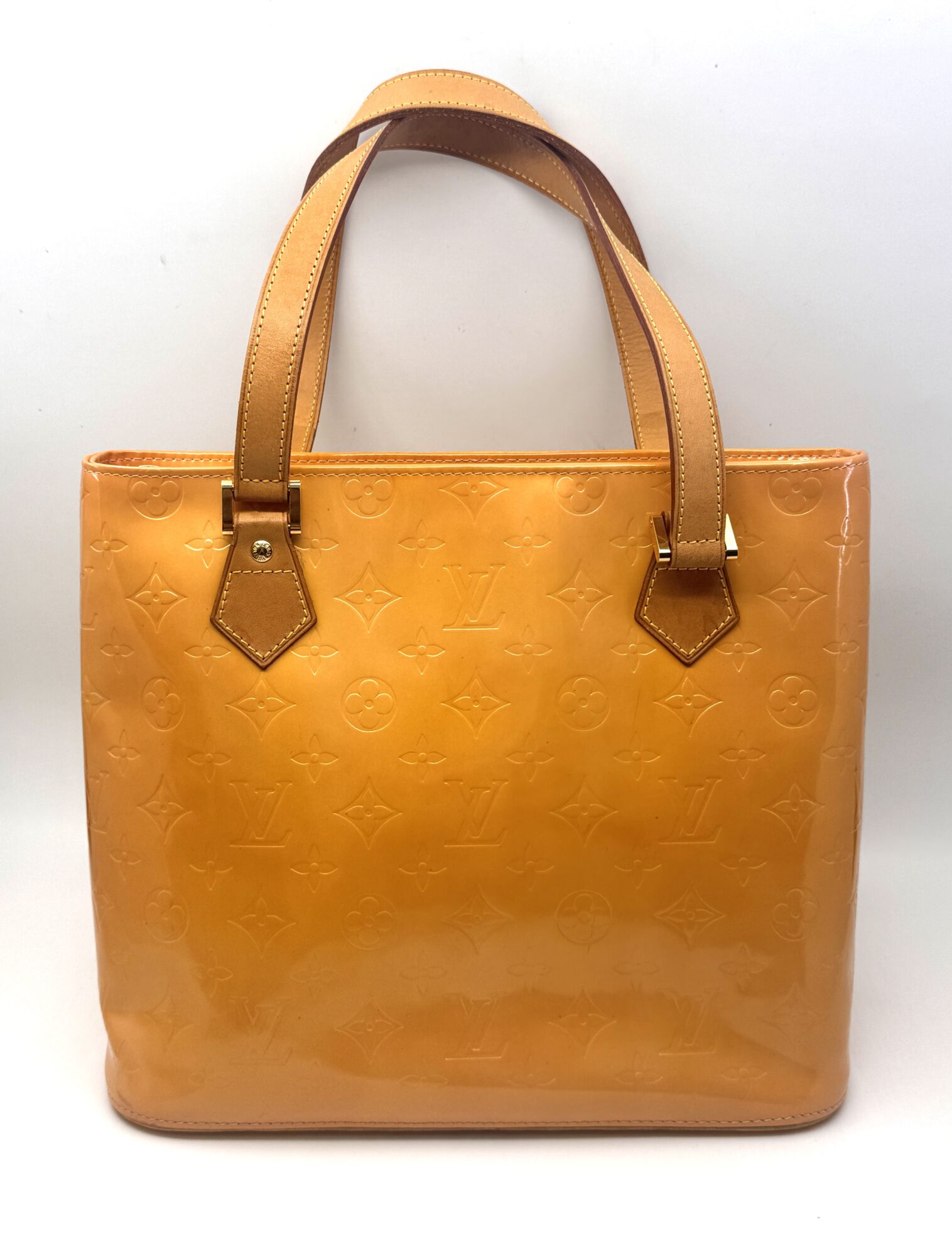 Authentic Louis Vuitton Monogram Vernis Houston handbag M91054