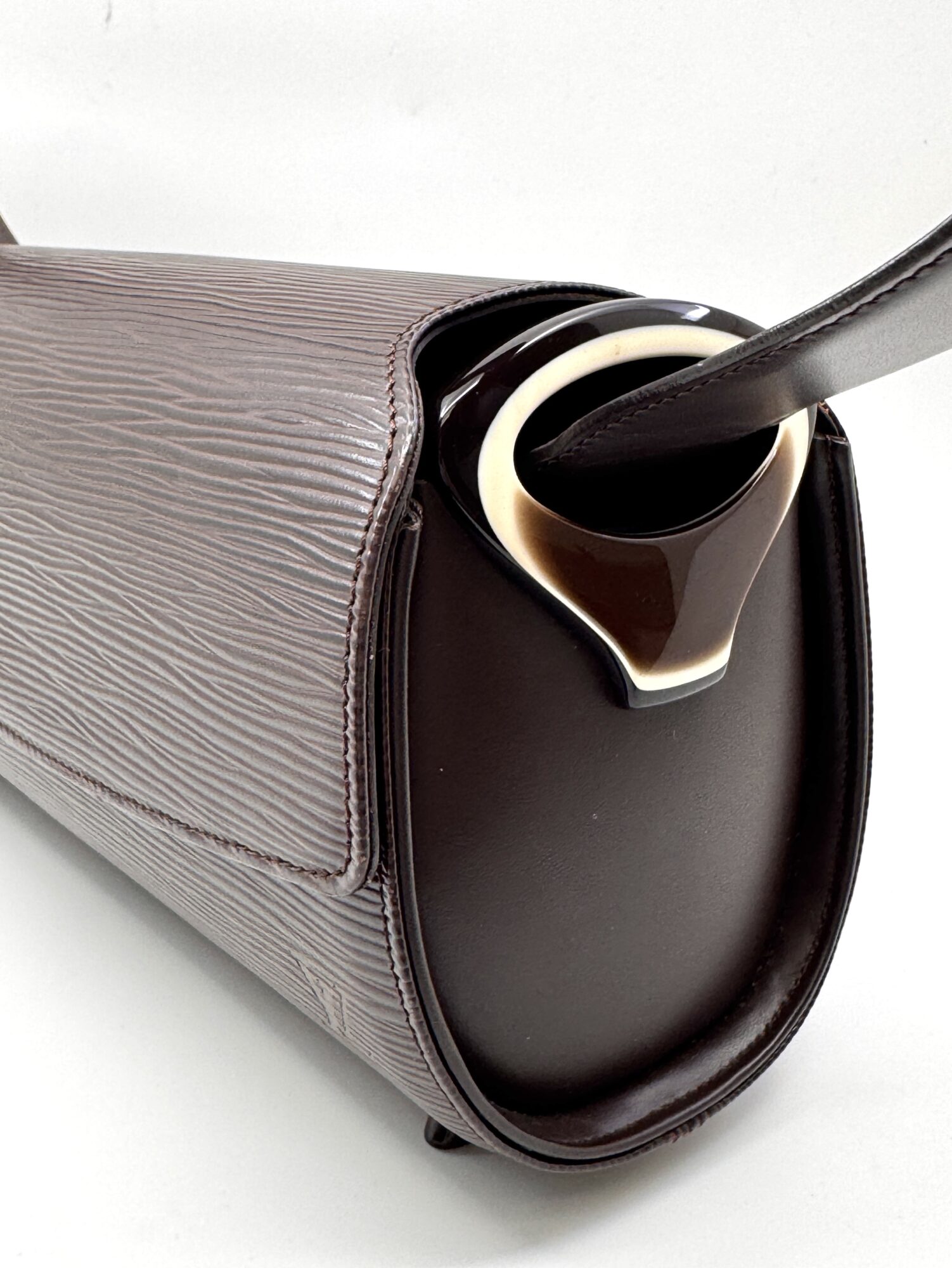 Authentic Louis Vuitton Epi Nocturne PM Shoulder Bag-Moka M5218D - Image 5