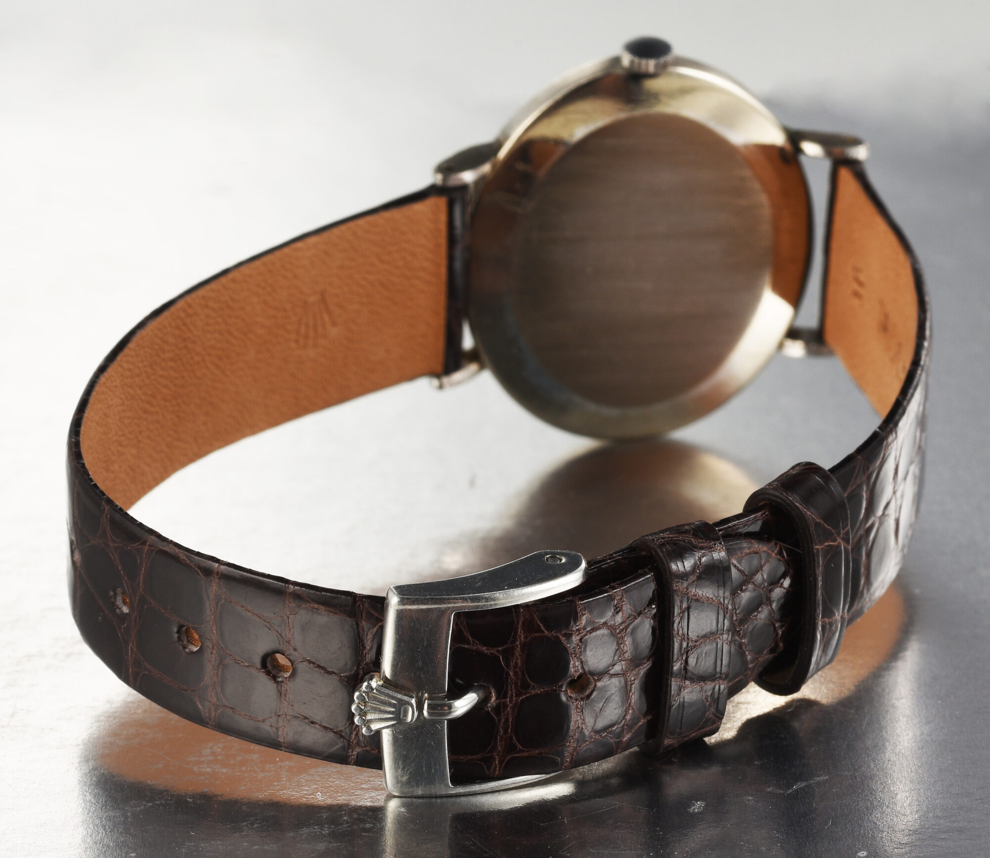 Vintage 1973 Rolex Cellini 18K White Gold Manual watch Ref. 3881 w/Diamonds - Image 6