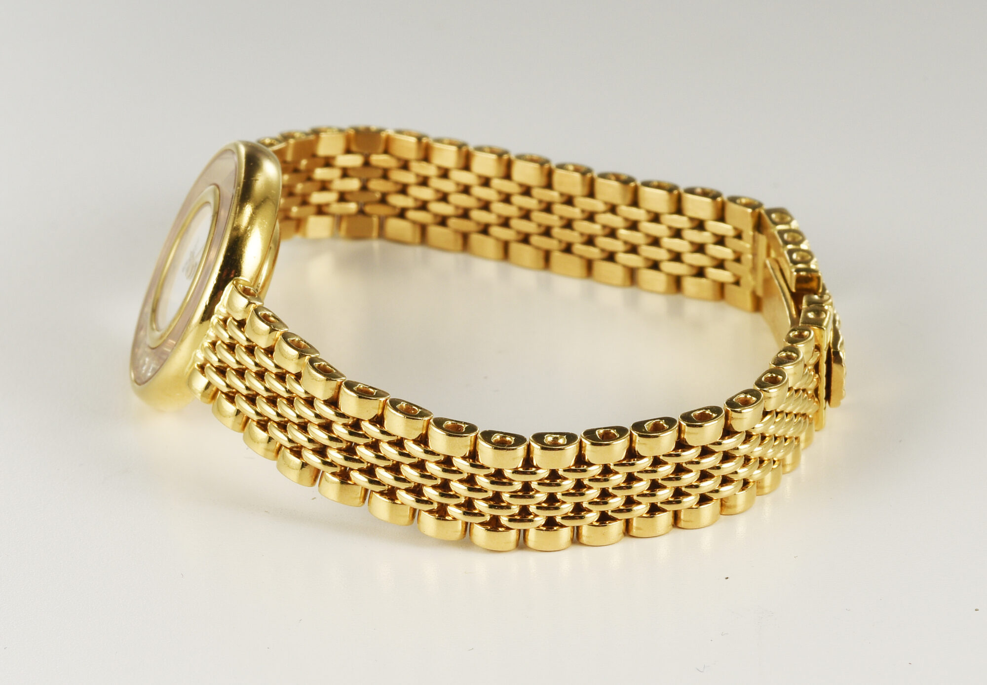 Vintage 1980s Ladies Chopard 18K YG Quartz watch w/Diamonds Ref.4112 1;box&paper - Image 7