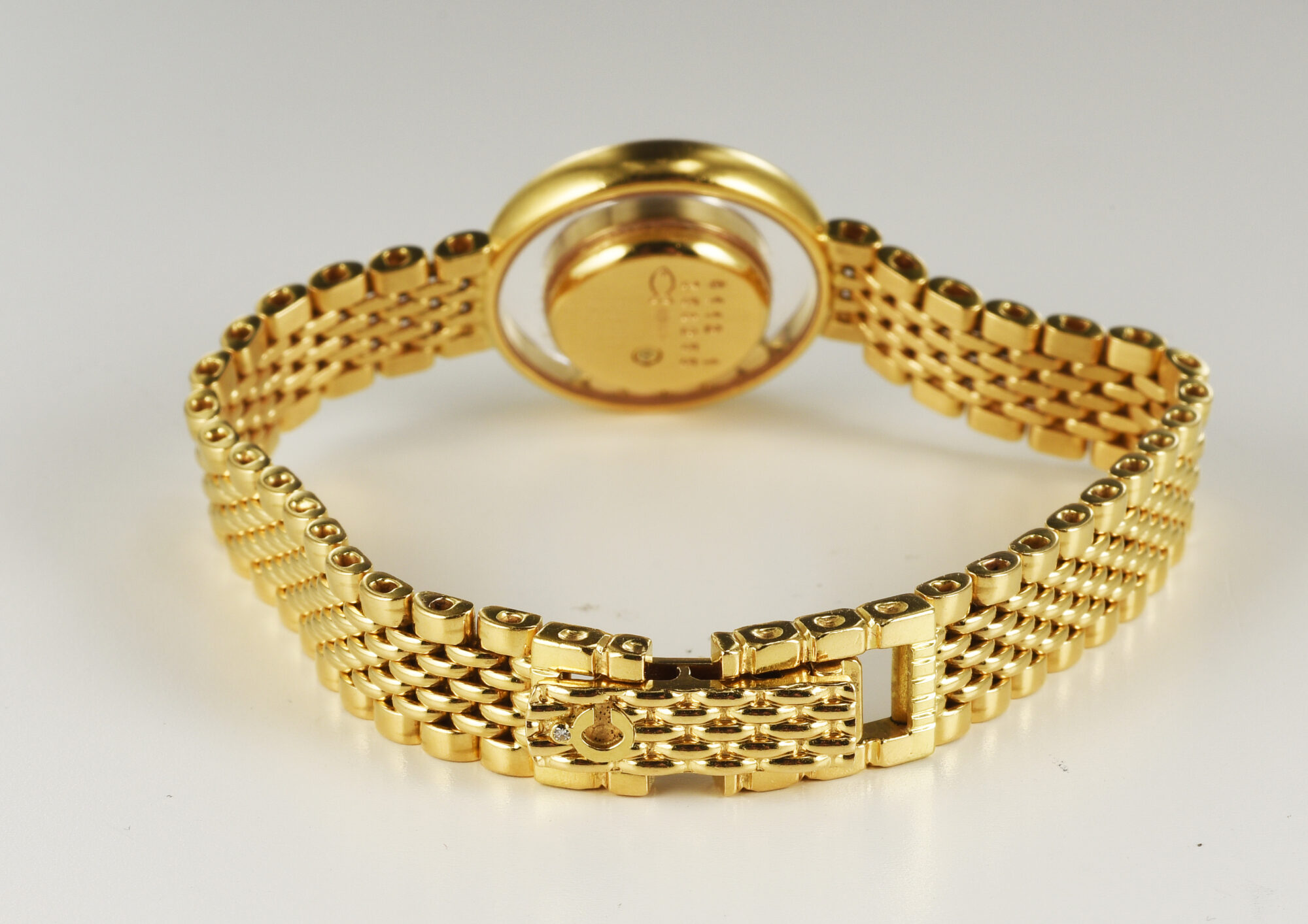 Vintage 1980s Ladies Chopard 18K YG Quartz watch w/Diamonds Ref.4112 1;box&paper - Image 8