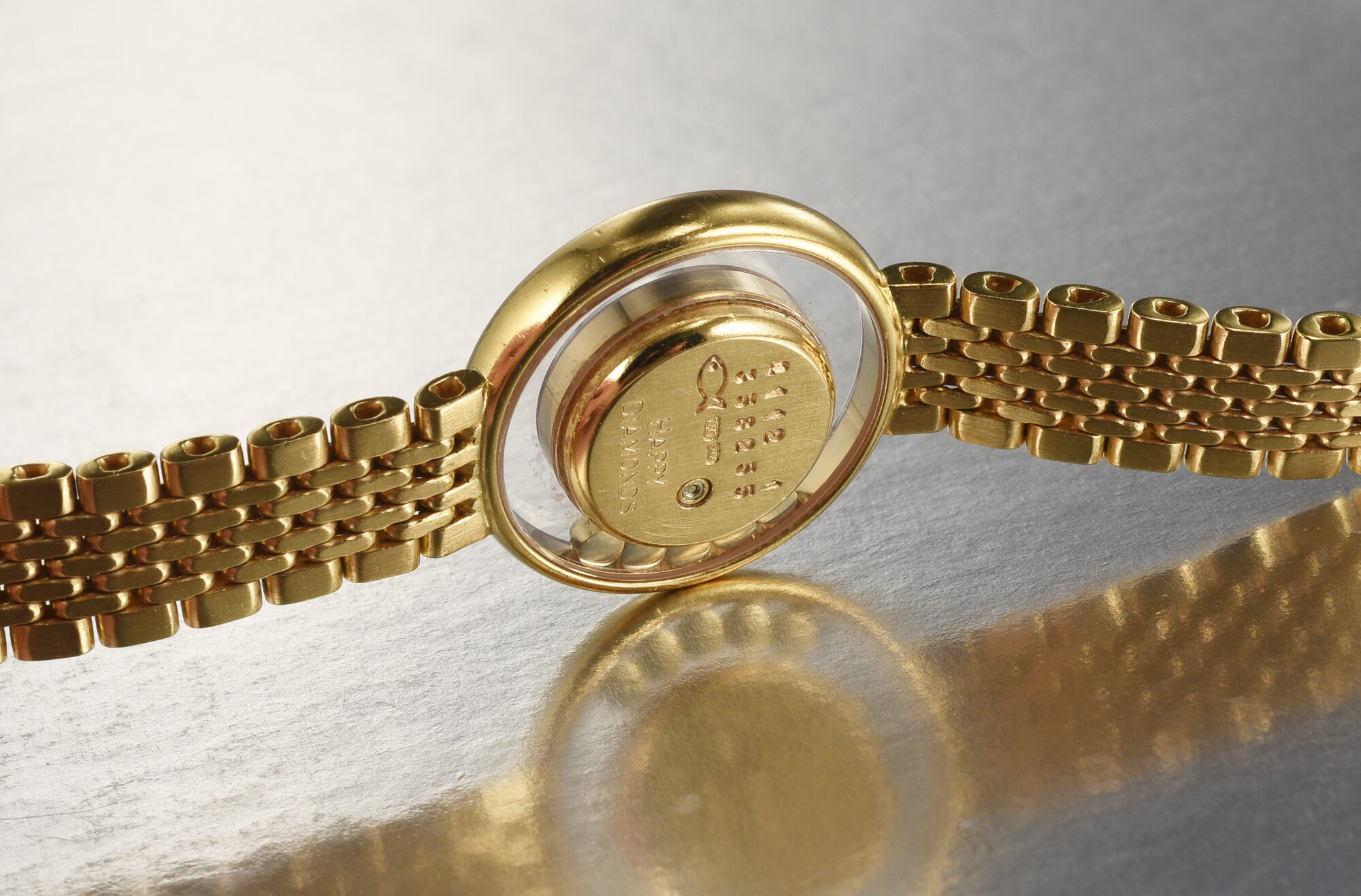 Vintage 1980s Ladies Chopard 18K YG Quartz watch w/Diamonds Ref.4112 1;box&paper - Image 10