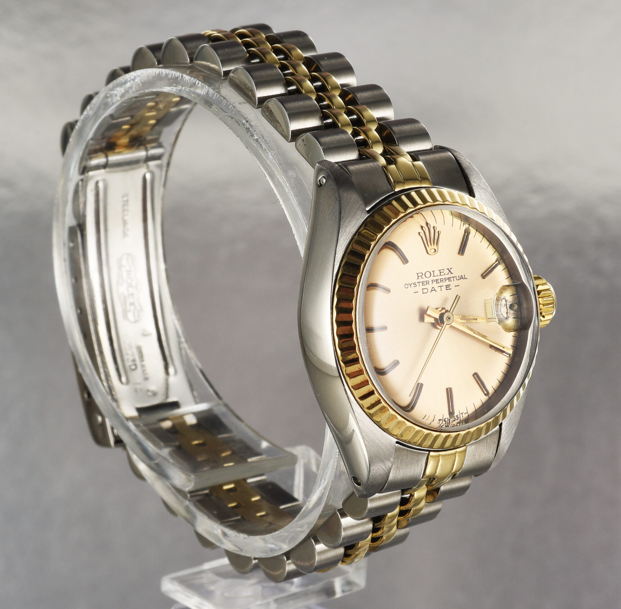 Rolex Oyster Perpetual Date Stainless Steel & 14K YG Watch Ref.6917/3;box&papers - Image 3