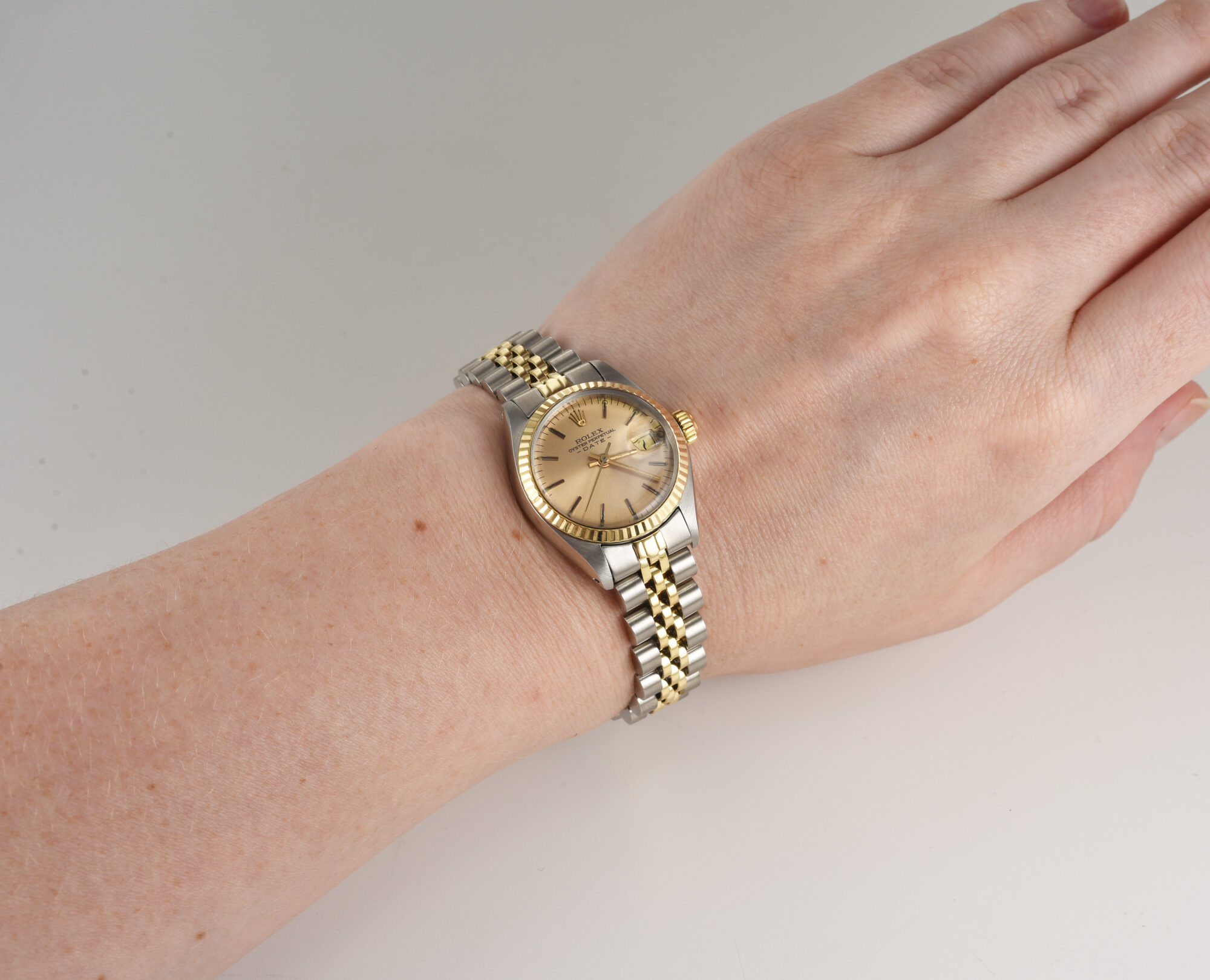 Rolex Oyster Perpetual Date Stainless Steel & 14K YG Watch Ref.6917/3;box&papers - Image 7