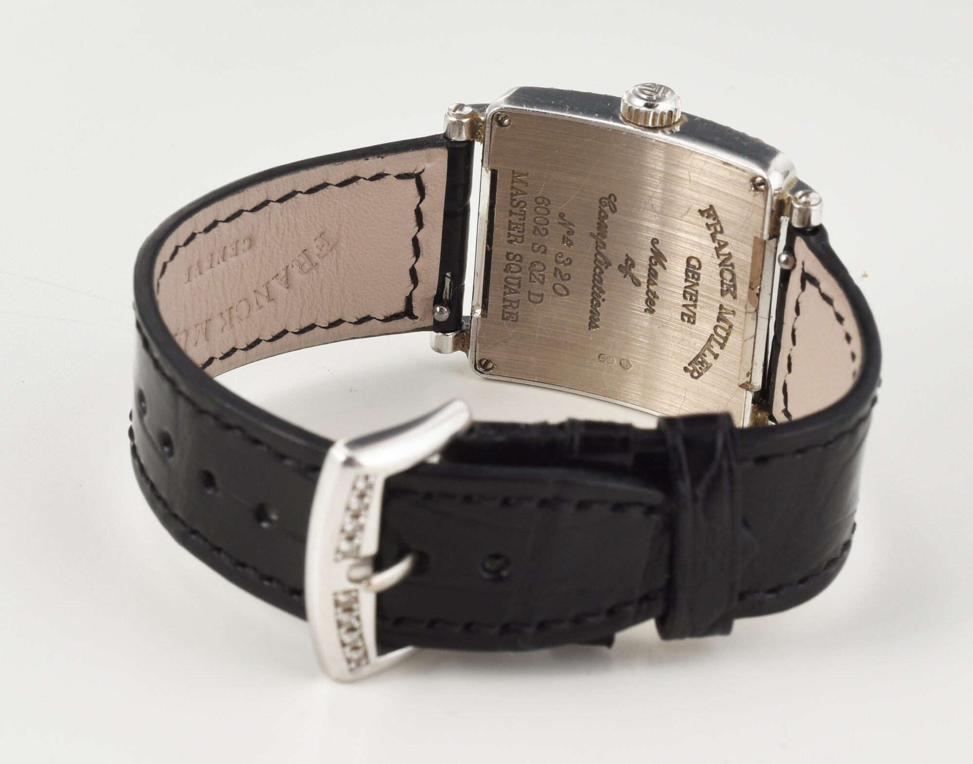 Franck Muller Master Square Ref.6002 QZ D watch in 18K White Gold; w/box&papers - Image 6