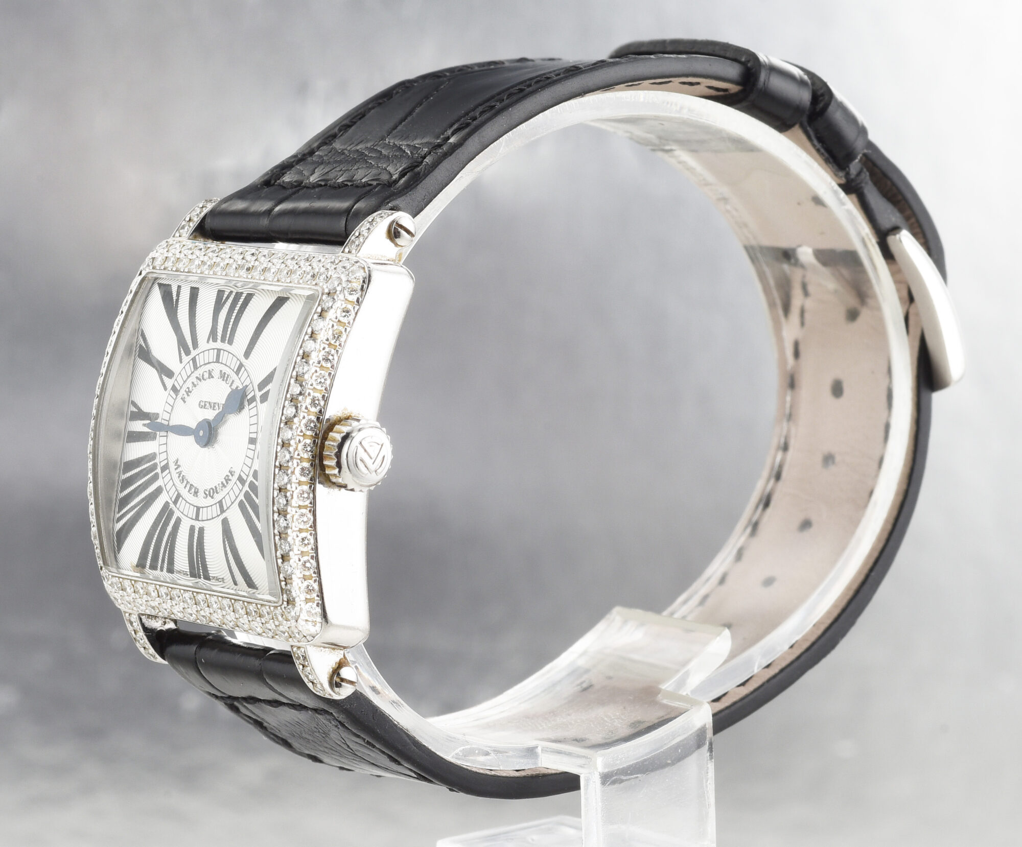 Franck Muller Master Square Ref.6002 QZ D watch in 18K White Gold; w/box&papers - Image 4
