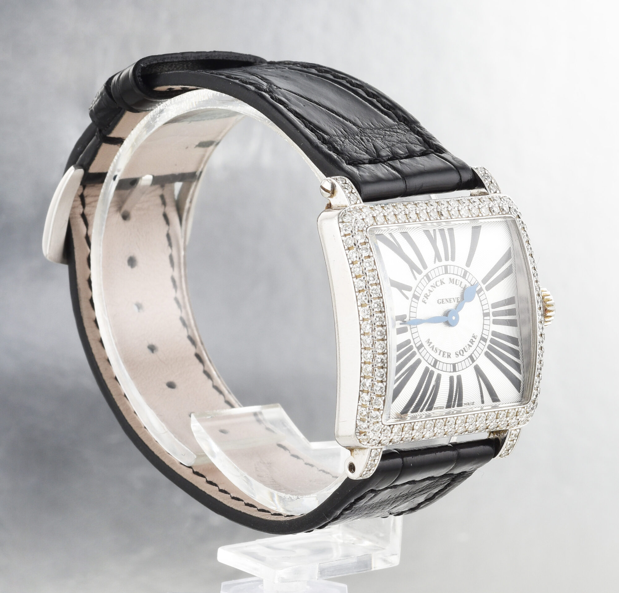 Franck Muller Master Square Ref.6002 QZ D watch in 18K White Gold; w/box&papers - Image 3