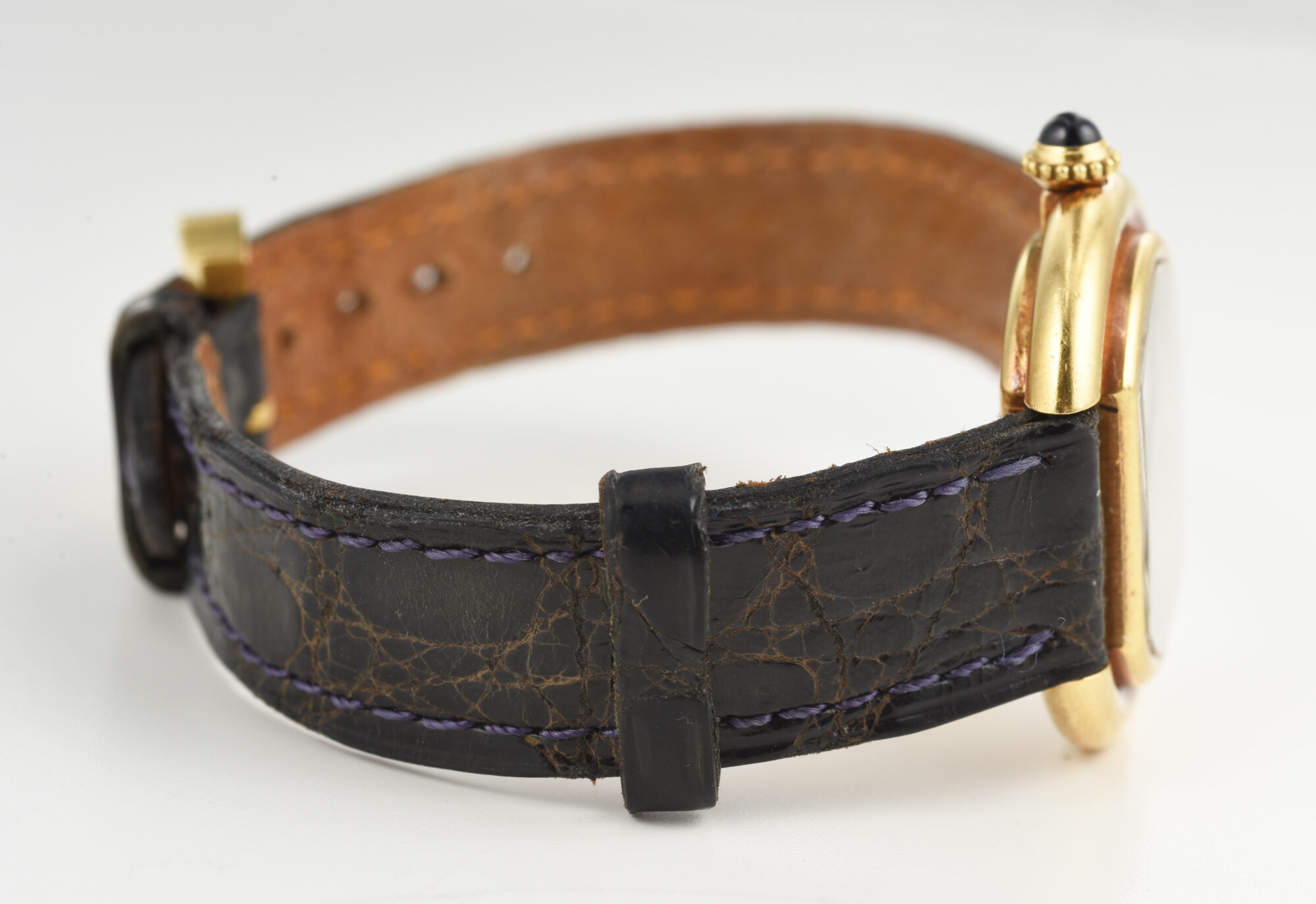 Rare 1970s Women's Cartier Ellipse manual watch in 18K Yellow Gold Ref. 131 - Image 9