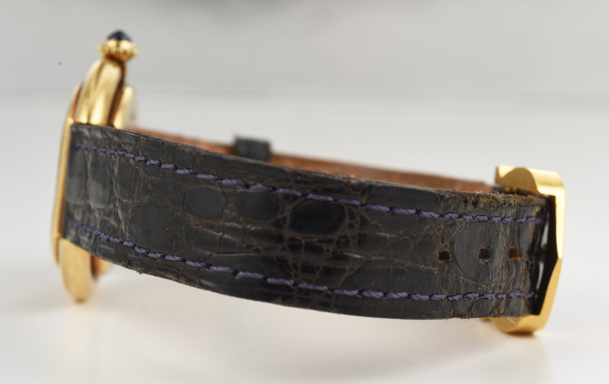 Rare 1970s Women's Cartier Ellipse manual watch in 18K Yellow Gold Ref. 131 - Image 11