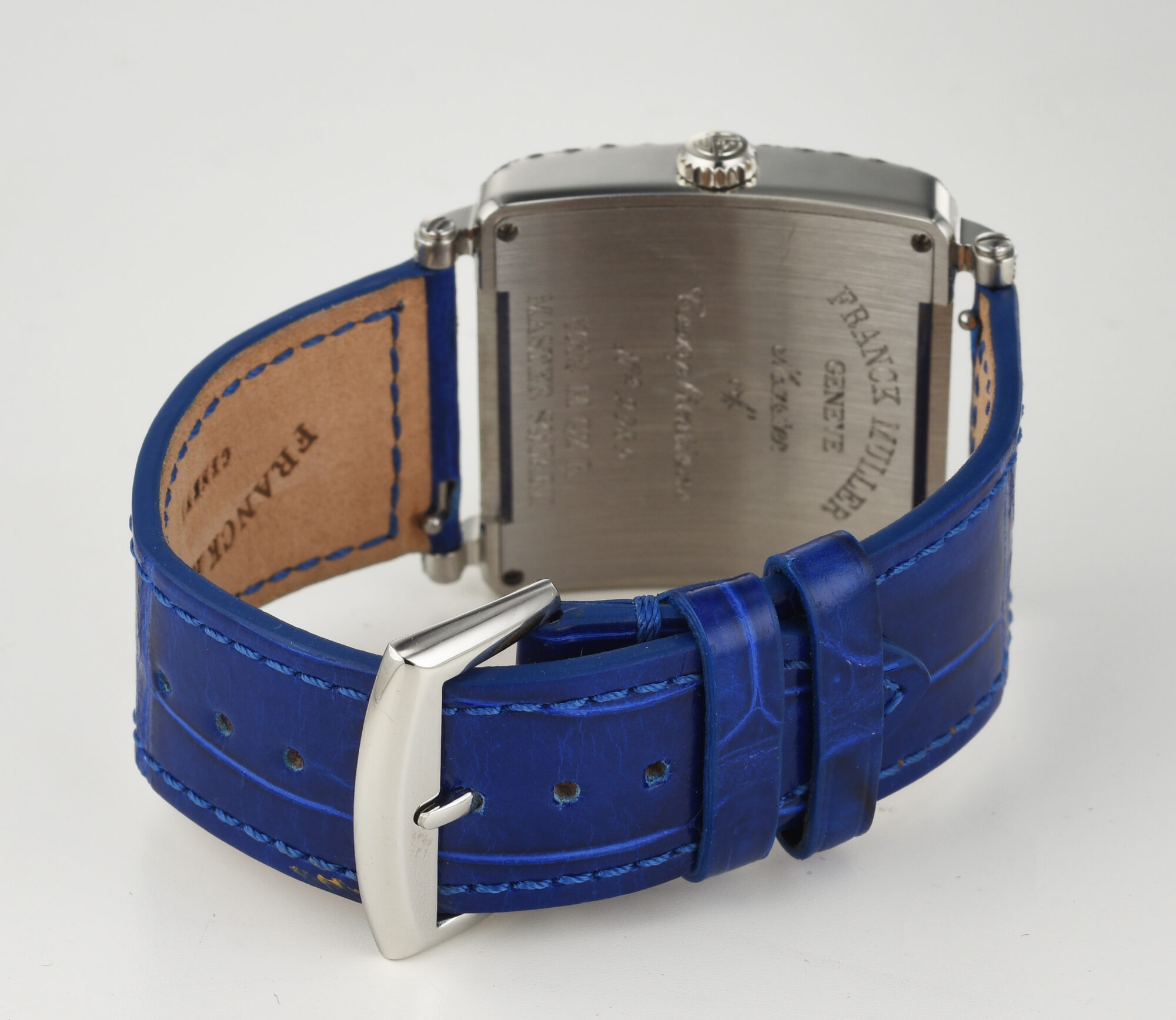 Franck Muller Master Square 6002 M QZ R SS watch w Diamonds,Sapphires box&papers - Image 7