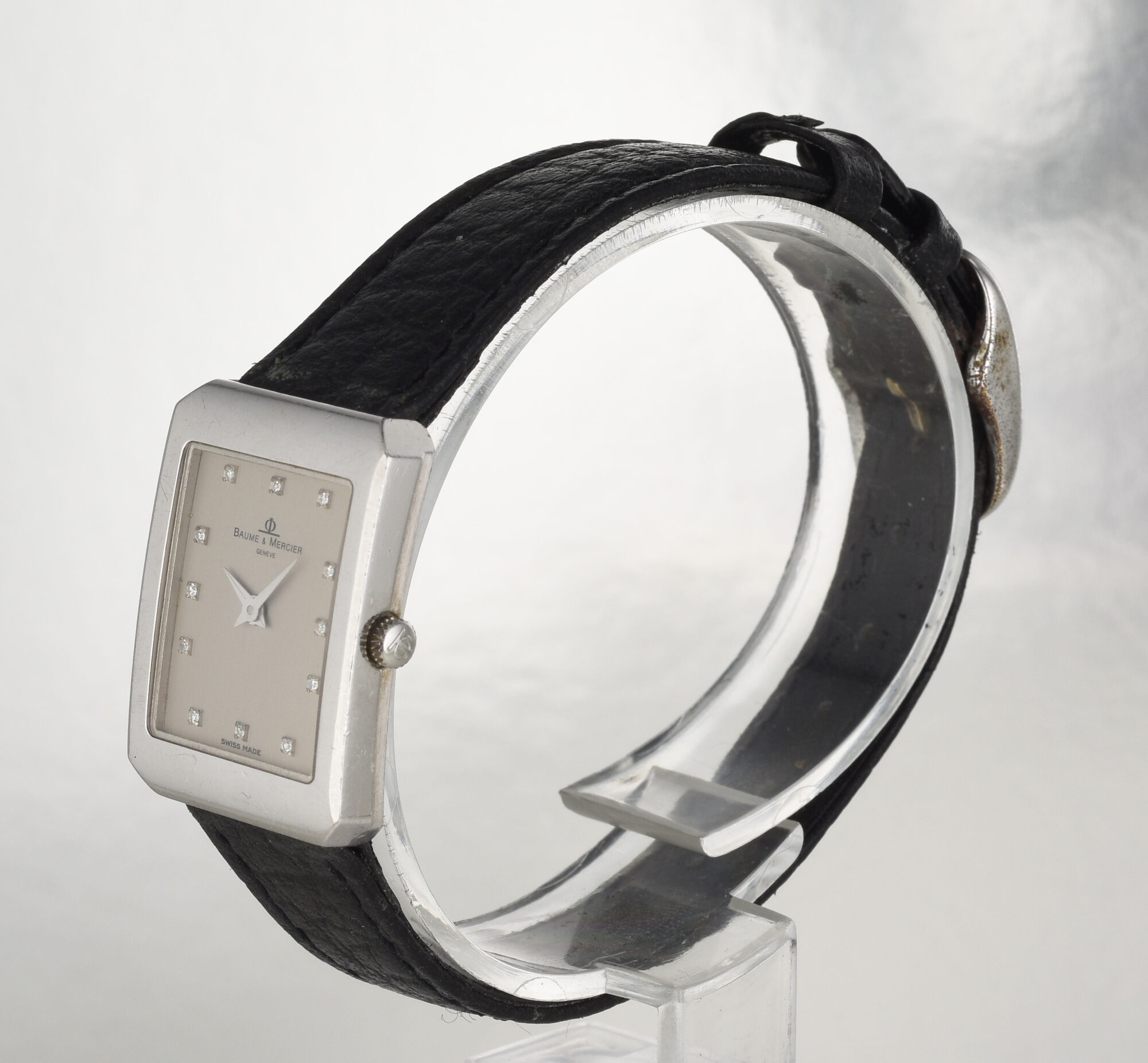 Ladies' Vintage BAUME & MERCIER 18K white Gold watch R.18607 Quartz movement - Image 4