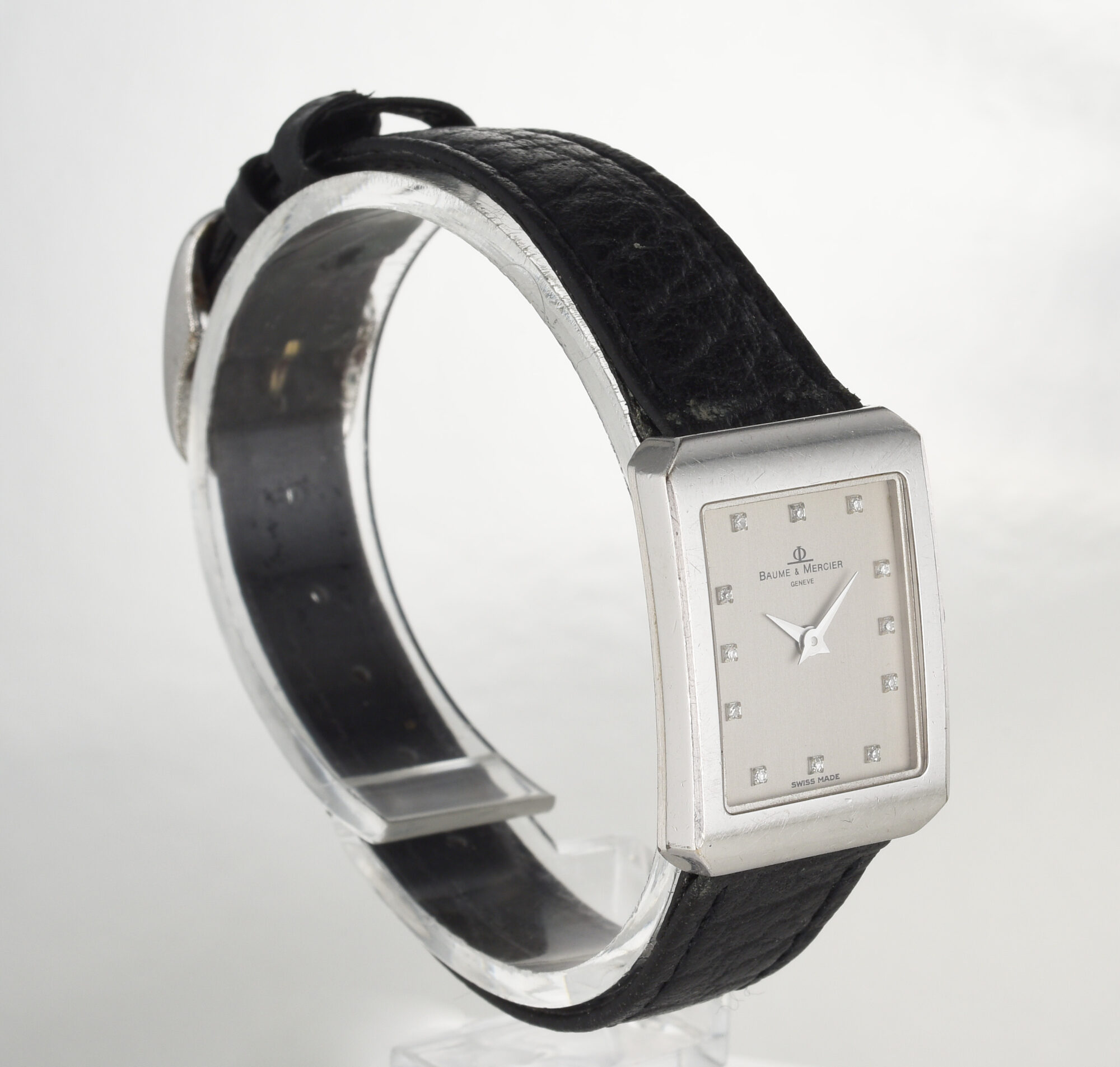 Ladies' Vintage BAUME & MERCIER 18K white Gold watch R.18607 Quartz movement - Image 3