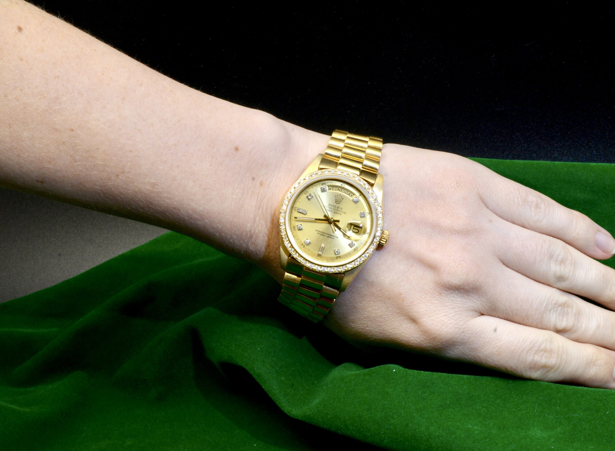 Men's Rolex Day-Date watch Ref.1803 18K Yellow Gold with Diamonds 123.5GM - Image 4