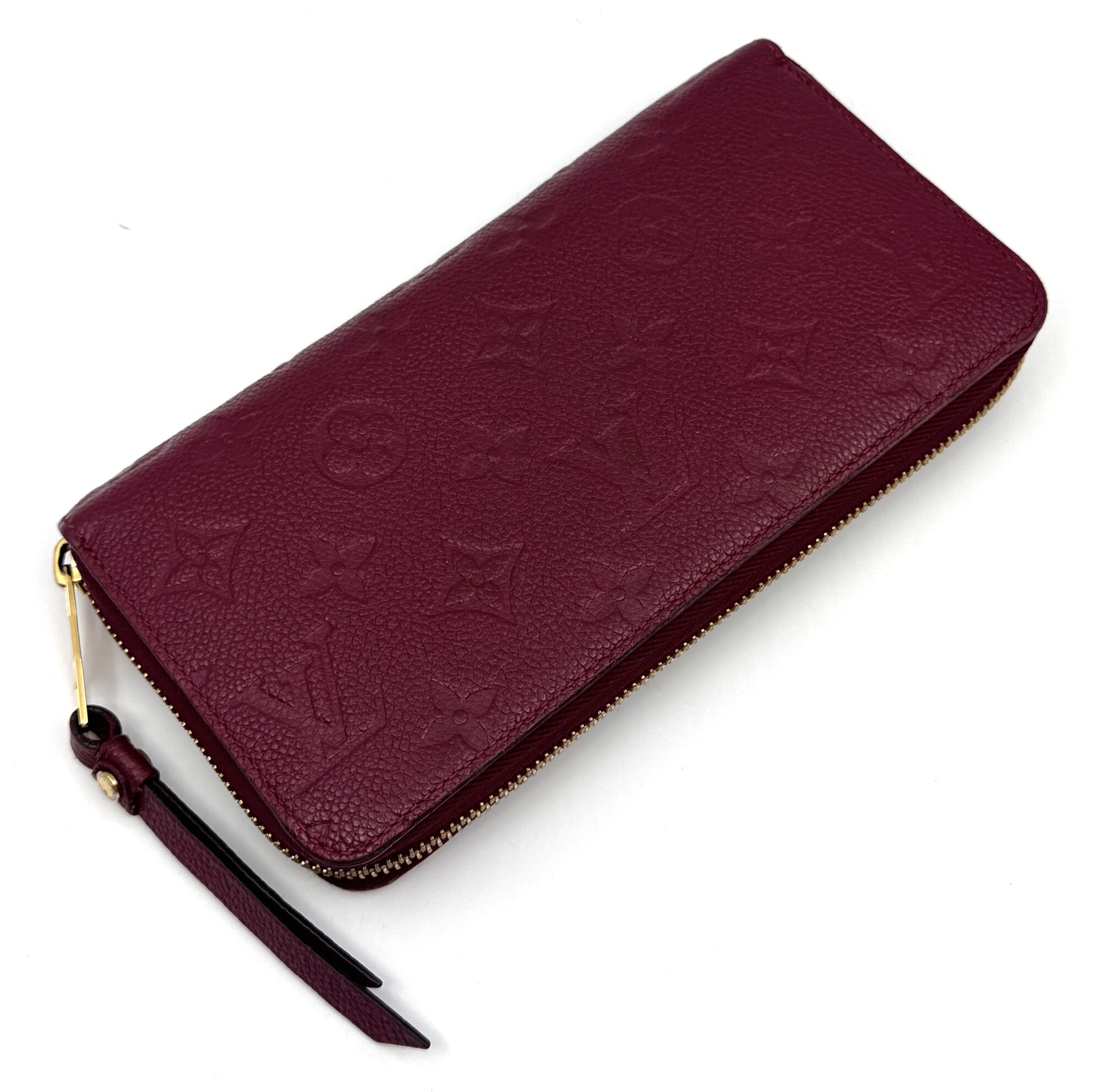 Authentic Louis Vuitton Monogram Zippy Wallet Empreinte Leather M62057