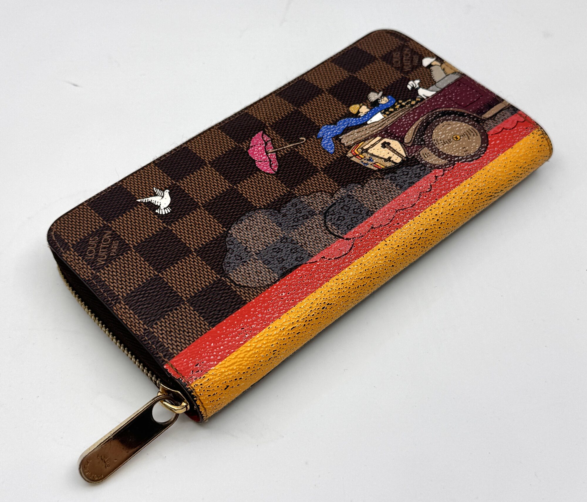 Authentic Louis Vuitton Damier Evasion Zippy Wallet N61240 - Image 3