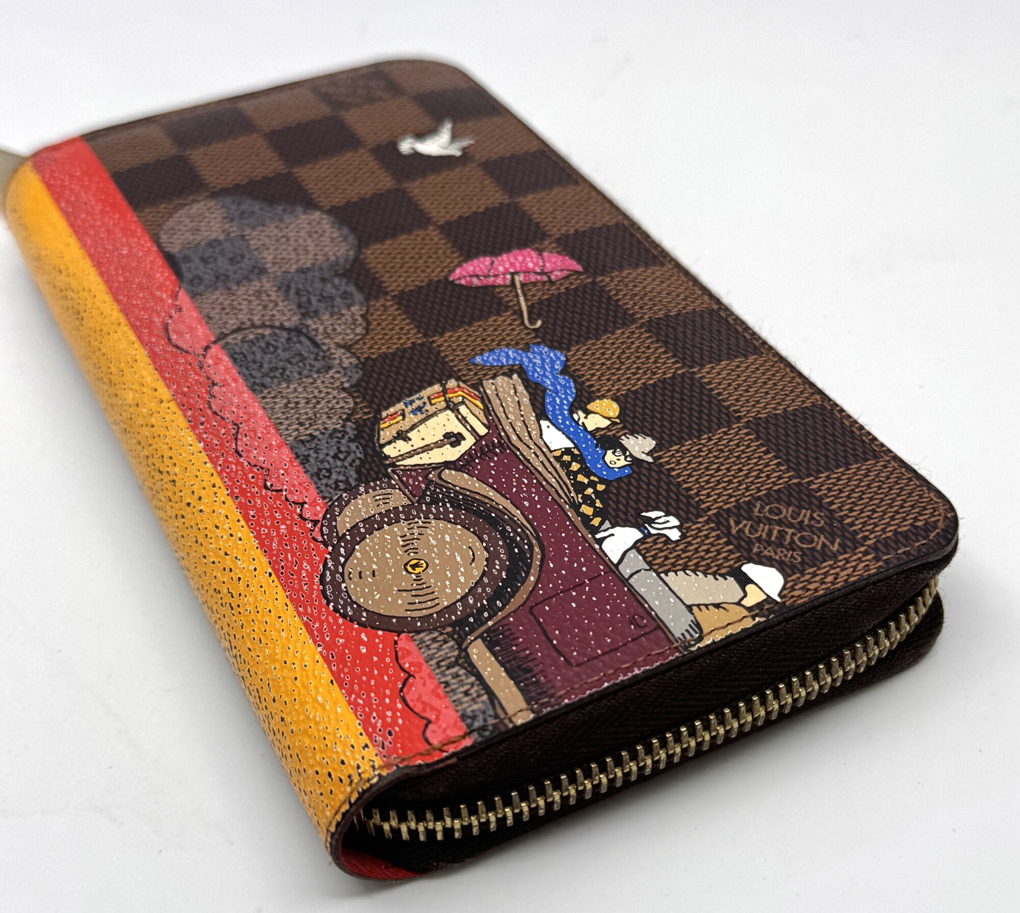 Authentic Louis Vuitton Damier Evasion Zippy Wallet N61240 - Image 4
