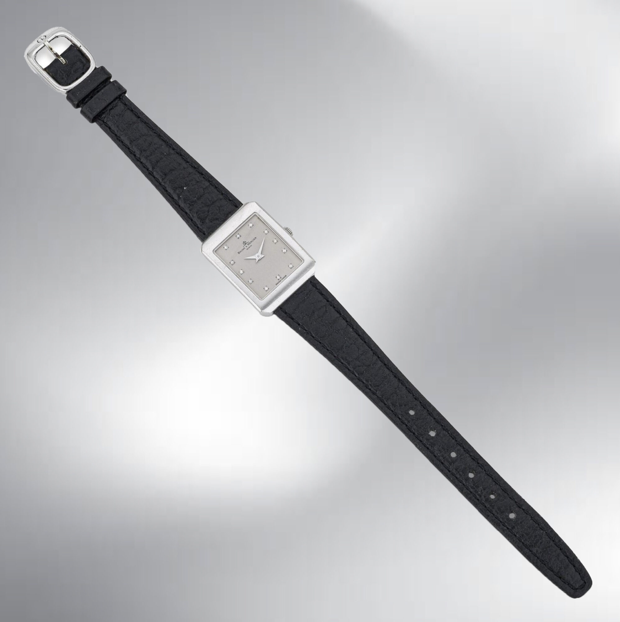 Ladies' Vintage BAUME & MERCIER 18K white Gold watch R.18607 Quartz movement - Image 6