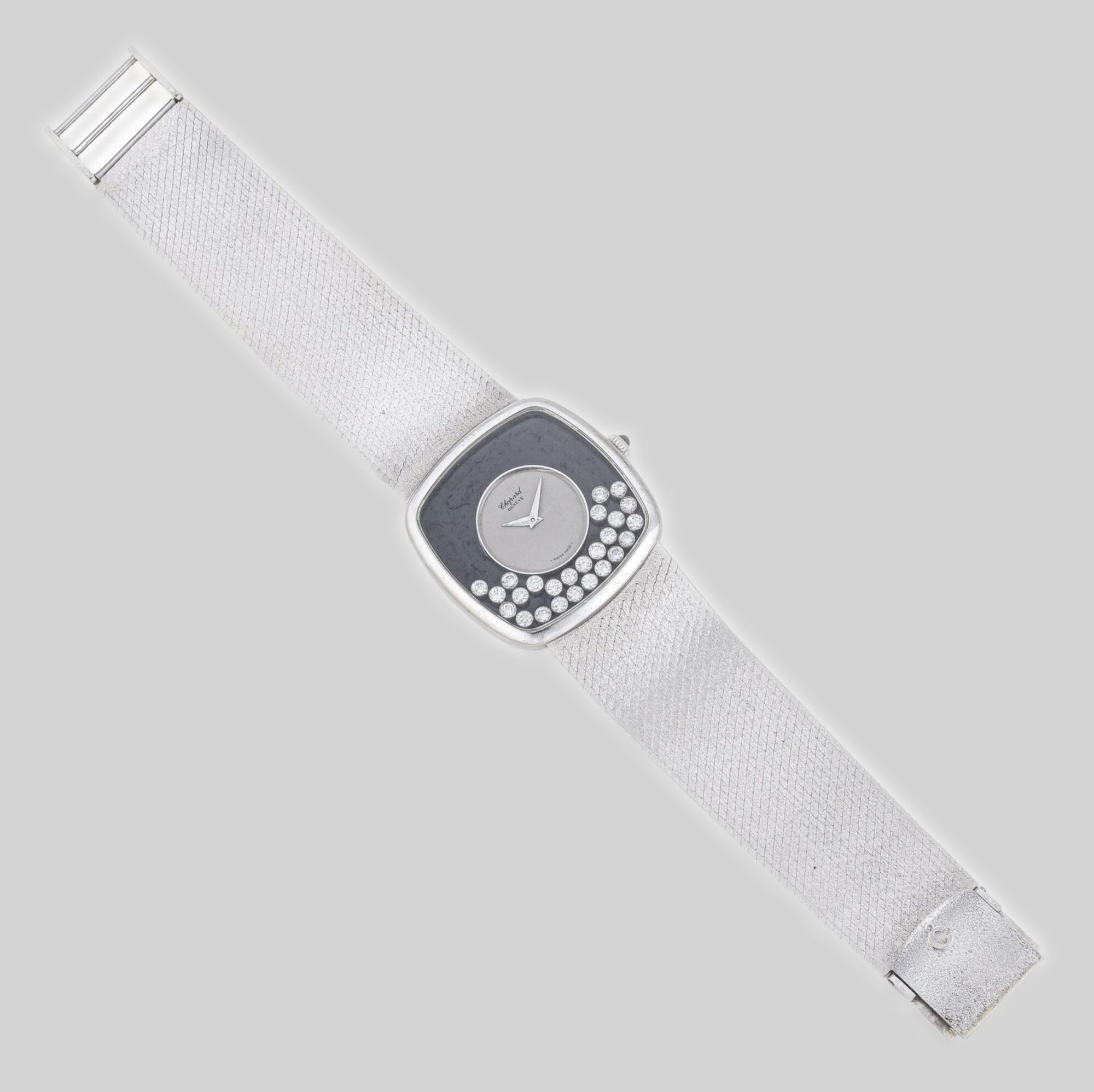 Men's Chopard Happy Diamonds 18K Yellow Gold Watch w/ floating Diamonds Ref.2186 - Image 5