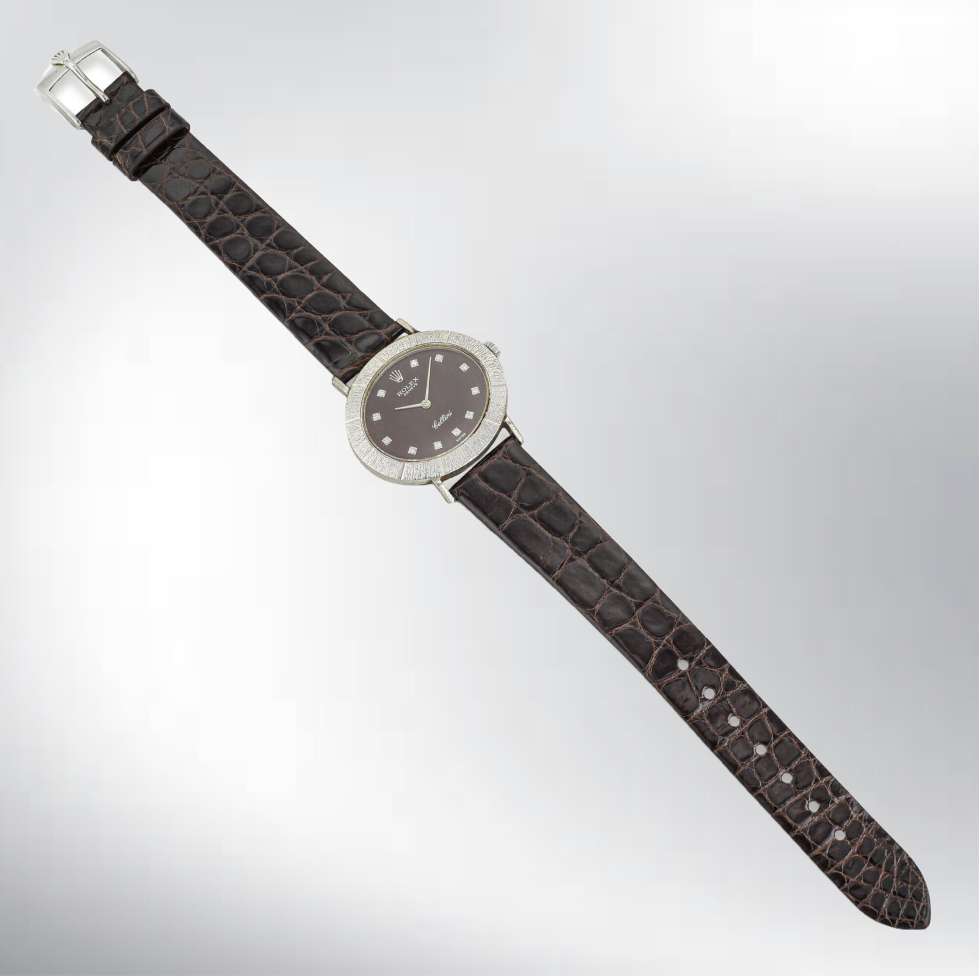 Vintage 1973 Rolex Cellini 18K White Gold Manual watch Ref. 3881 w/Diamonds - Image 5