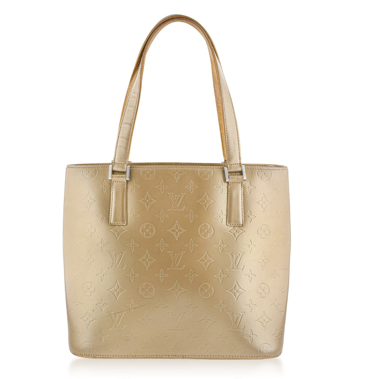 Authentic Louis Vuitton Monogram Matte Stockton Tote Bag-Matte Ambre M55117 - Image 4