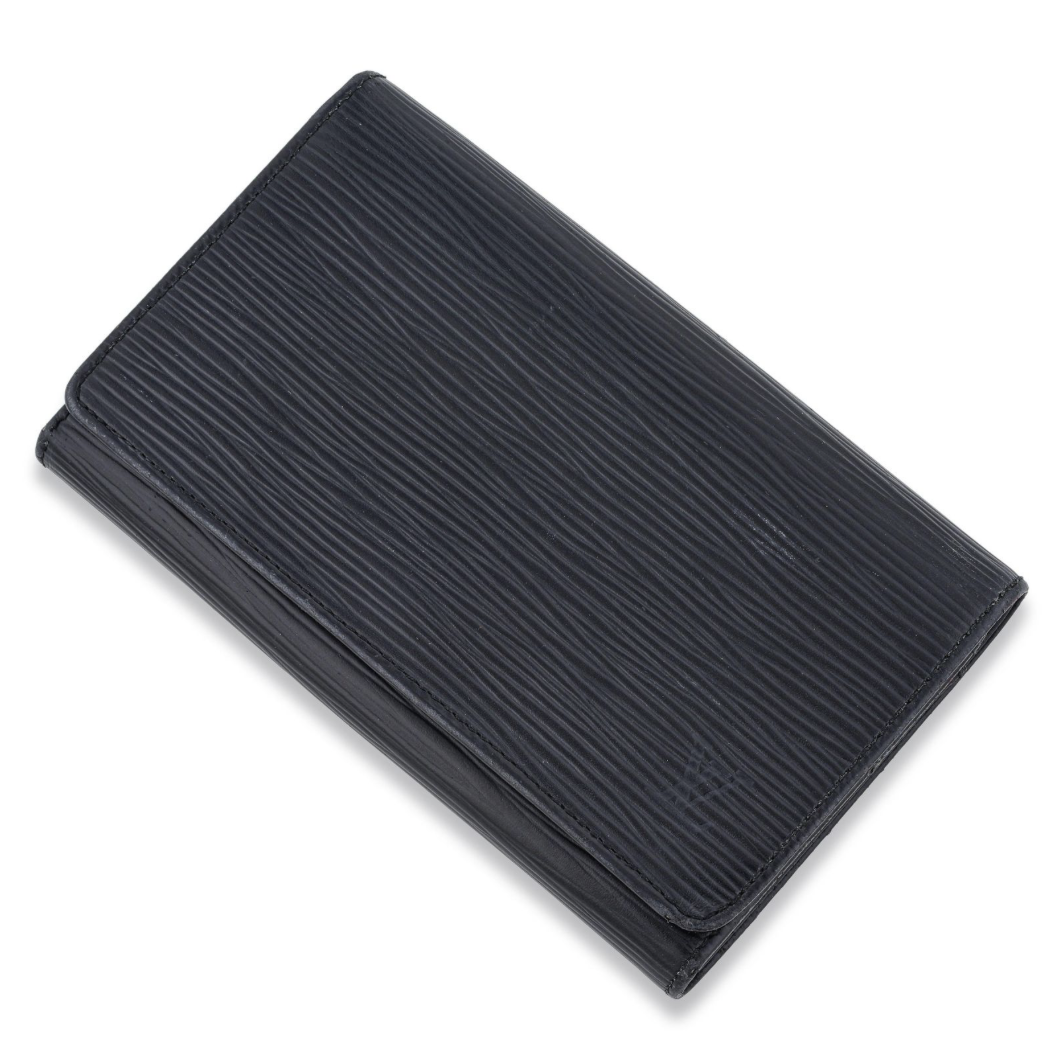 Authentic Louis Vuitton Porte-Monnaie Tresor Wallet, Black color M63972