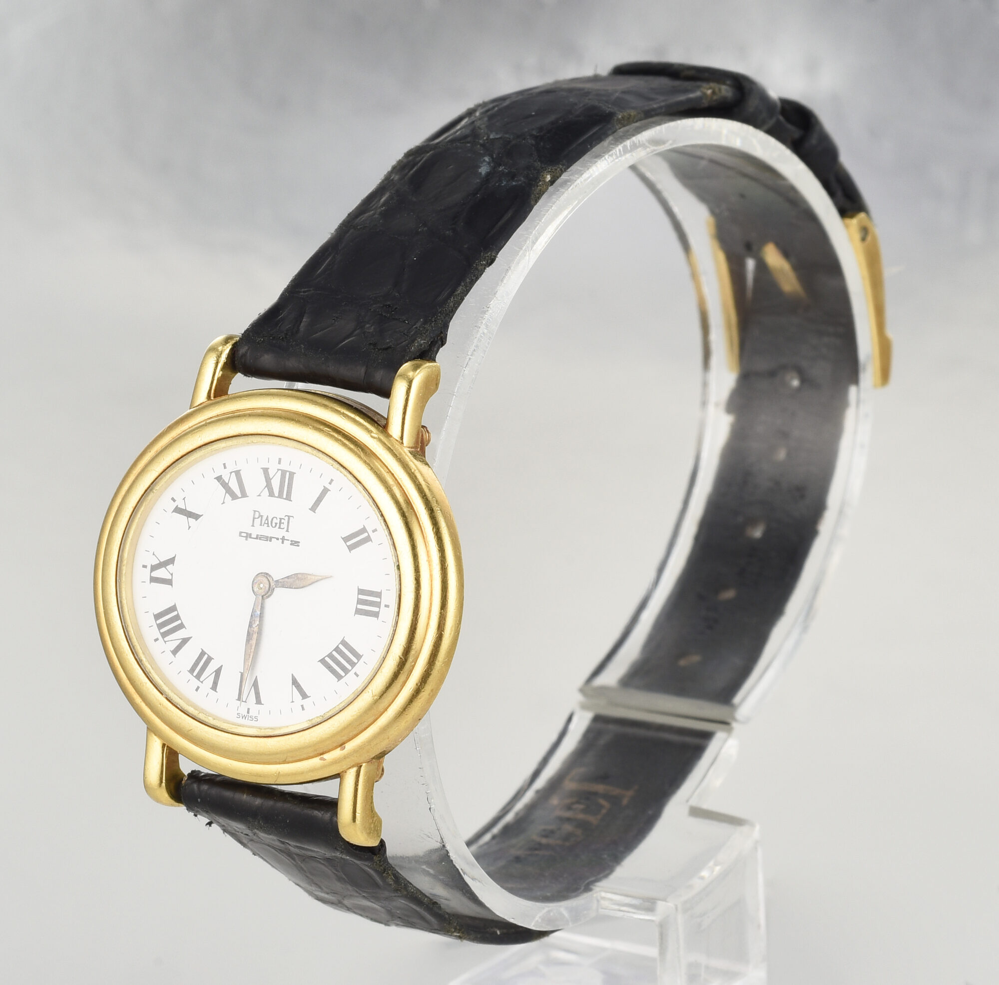 1980s Ladies' Piaget Quartz watch in 18K Yellow Gold w/Back-set crown Ref. 7308 - Image 11