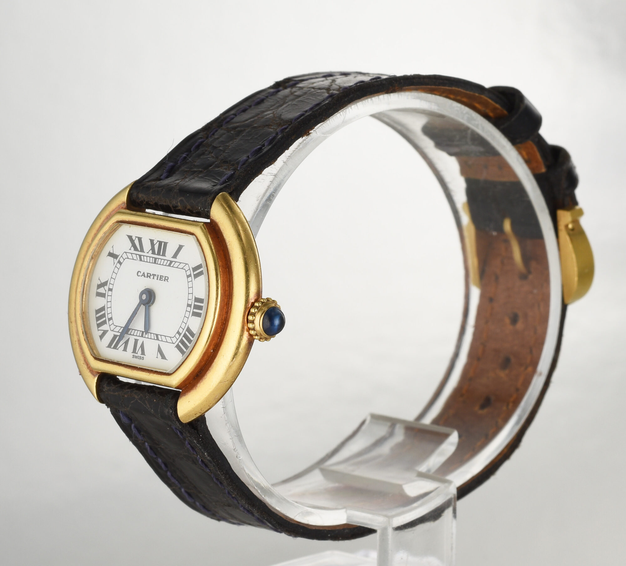 Rare 1970s Women's Cartier Ellipse manual watch in 18K Yellow Gold Ref. 131 - Image 5