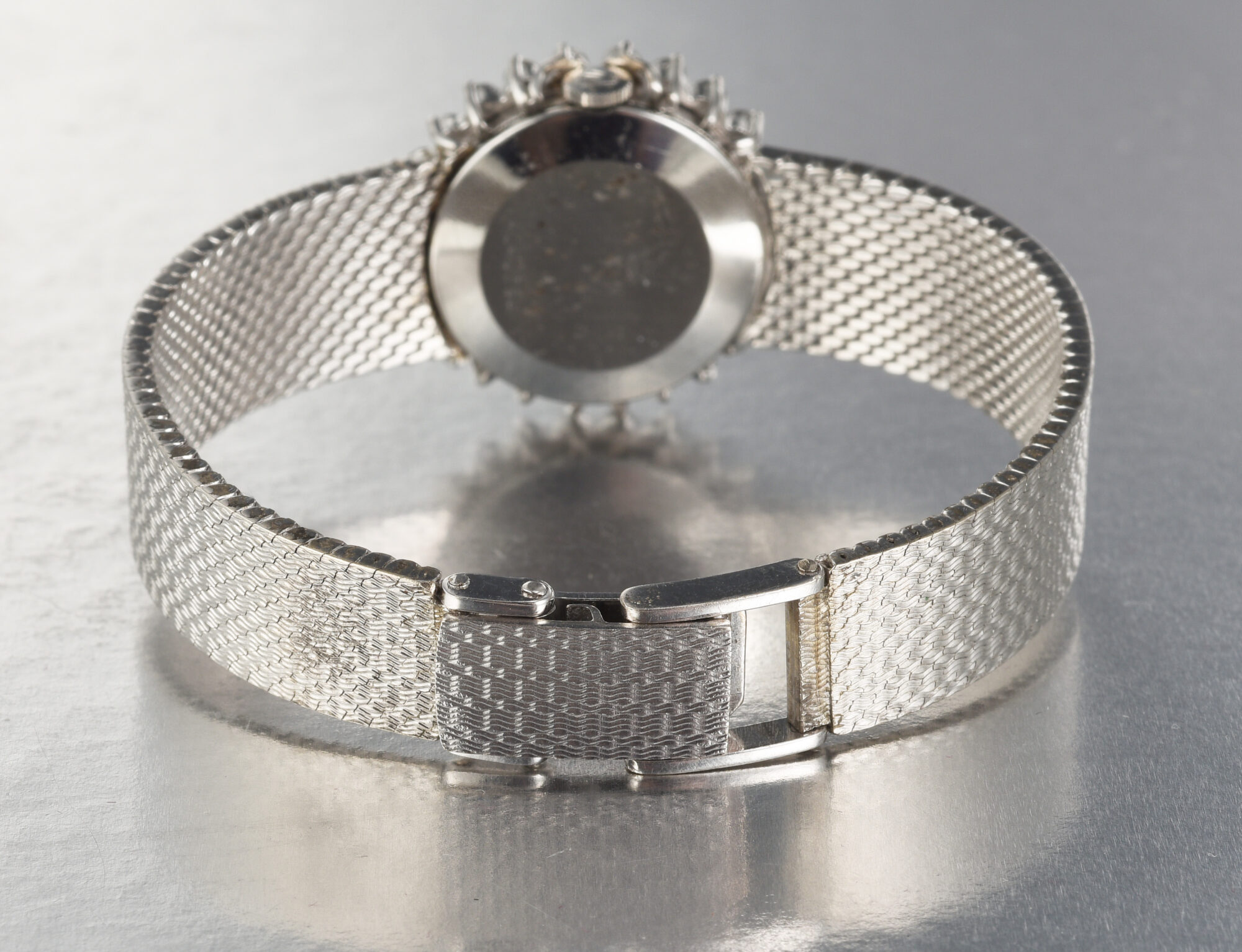 Vintage 1976 Ladies' ROLEX Precision Steel & Silver watch w/Diamonds Ref.2649 - Image 8