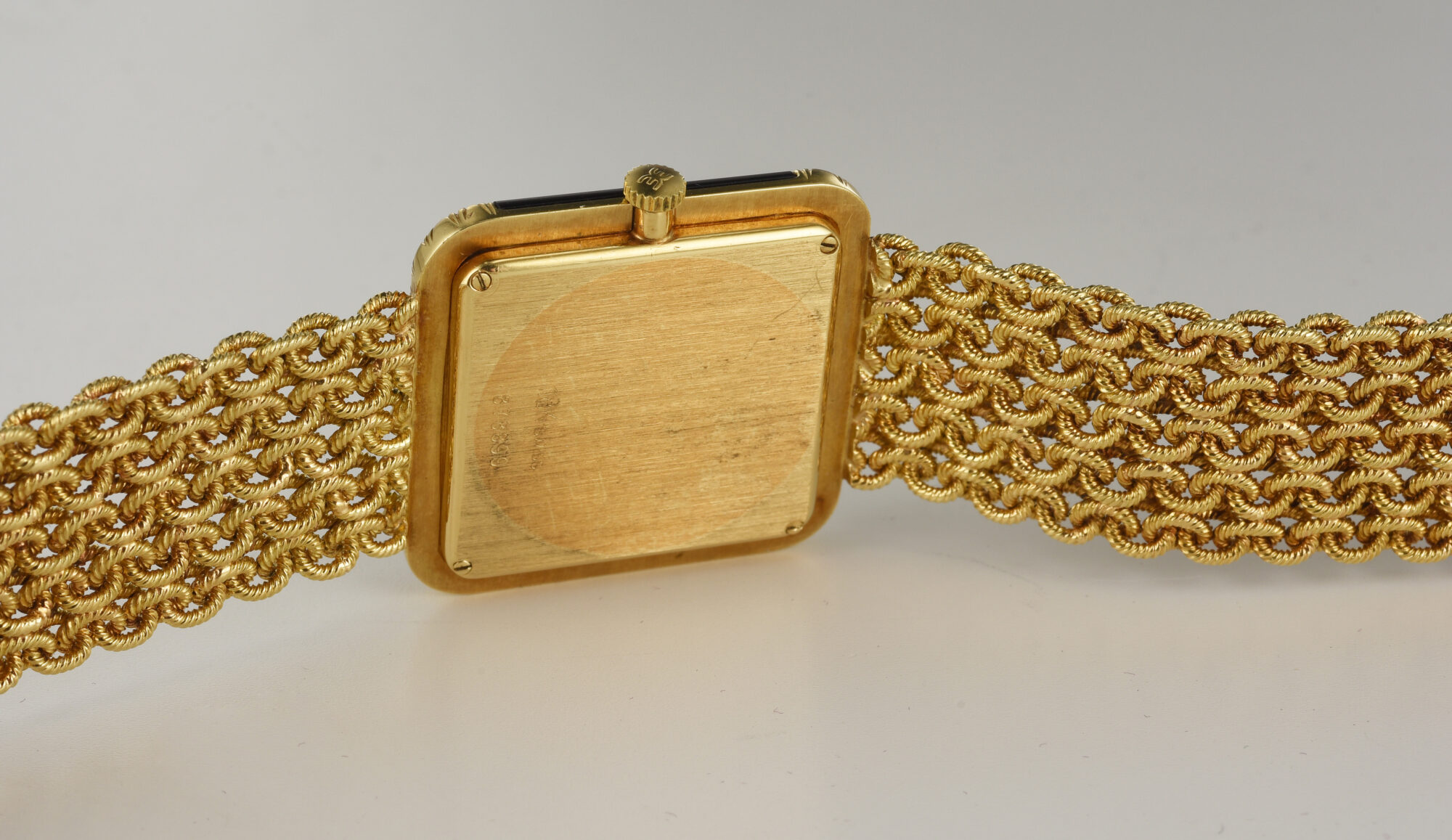 Vintage 1970s Men's Ebel Watch 18K Yellow Gold with Onyx and Diamonds Ref 878 F2 - Image 11