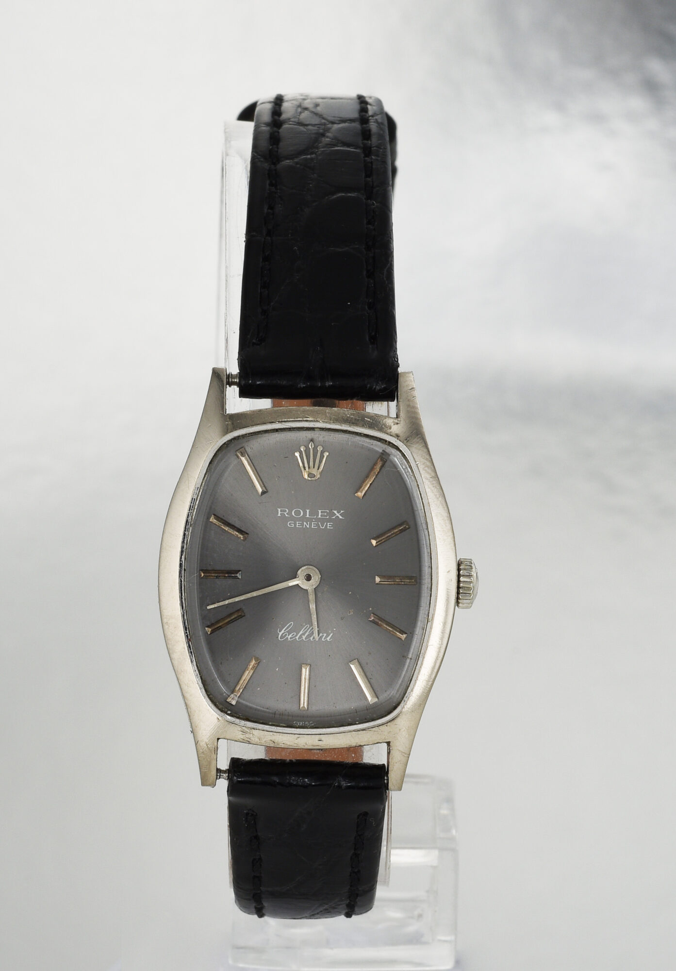 Vintage Ladies Rolex Cellini Manual Watch In 18K White Gold Ref 3803 