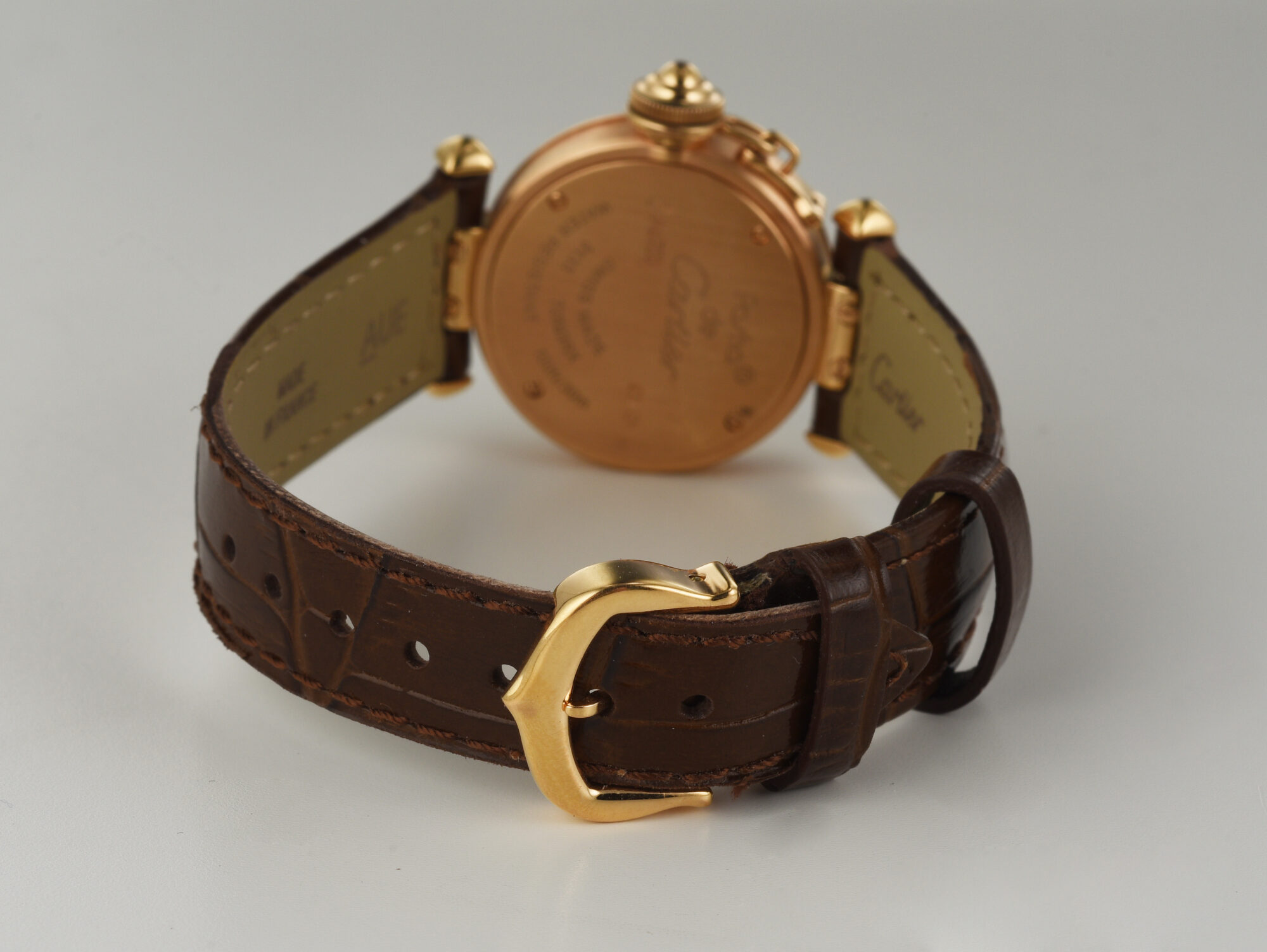 2000s Women's Cartier Pasha Quartz watch in 18K Rose Gold with Diamonds Ref.3133 - Image 7