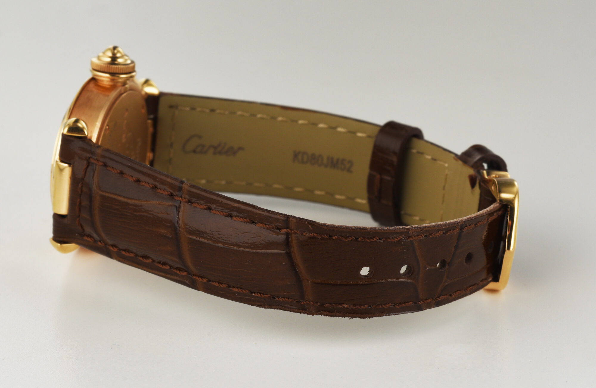 2000s Women's Cartier Pasha Quartz watch in 18K Rose Gold with Diamonds Ref.3133 - Image 8