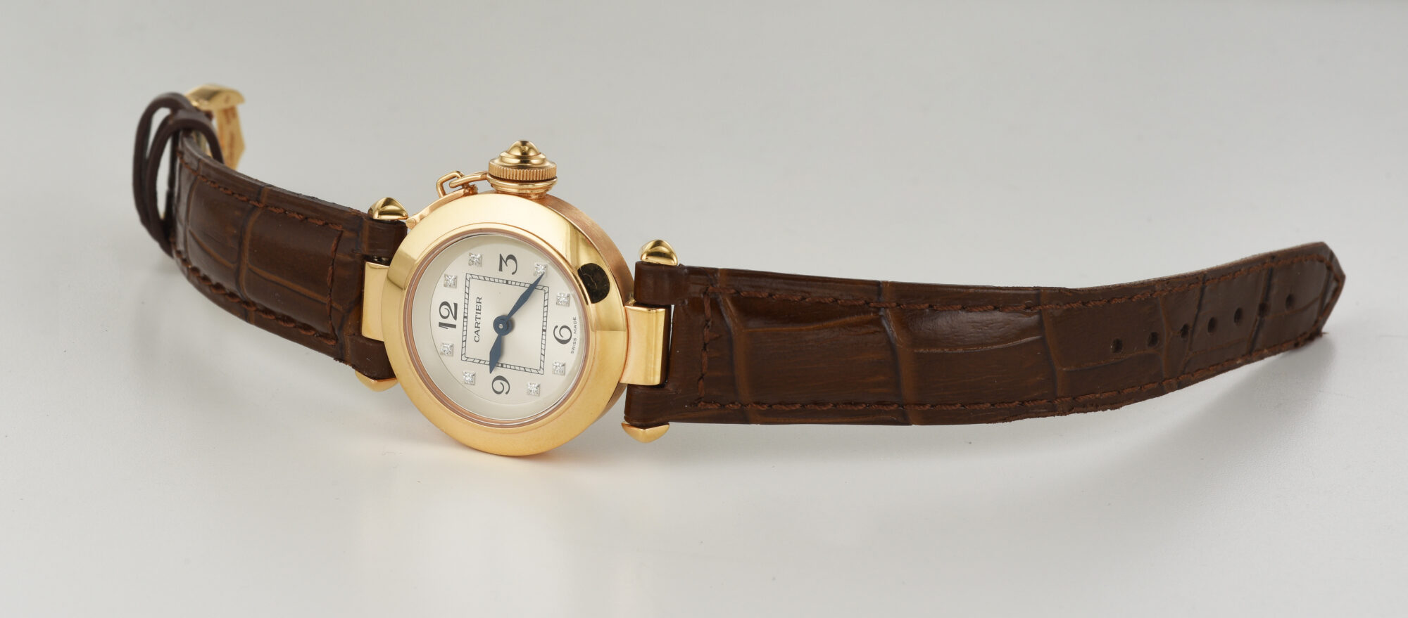 2000s Women's Cartier Pasha Quartz watch in 18K Rose Gold with Diamonds Ref.3133 - Image 6