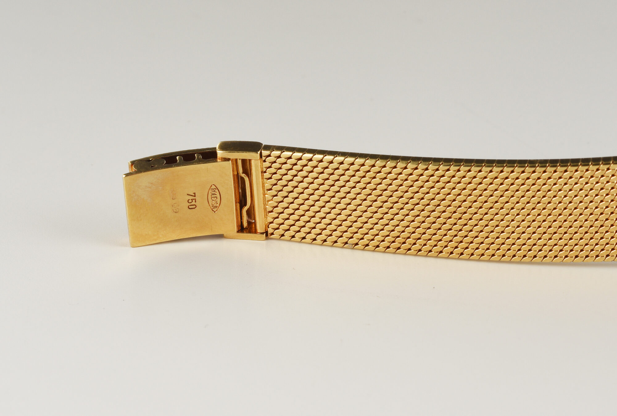 Vintage 1976 Rolex Cellini watch 18K Yellow Gold with Diamonds/Lapis dial Ref.4628 - Image 9