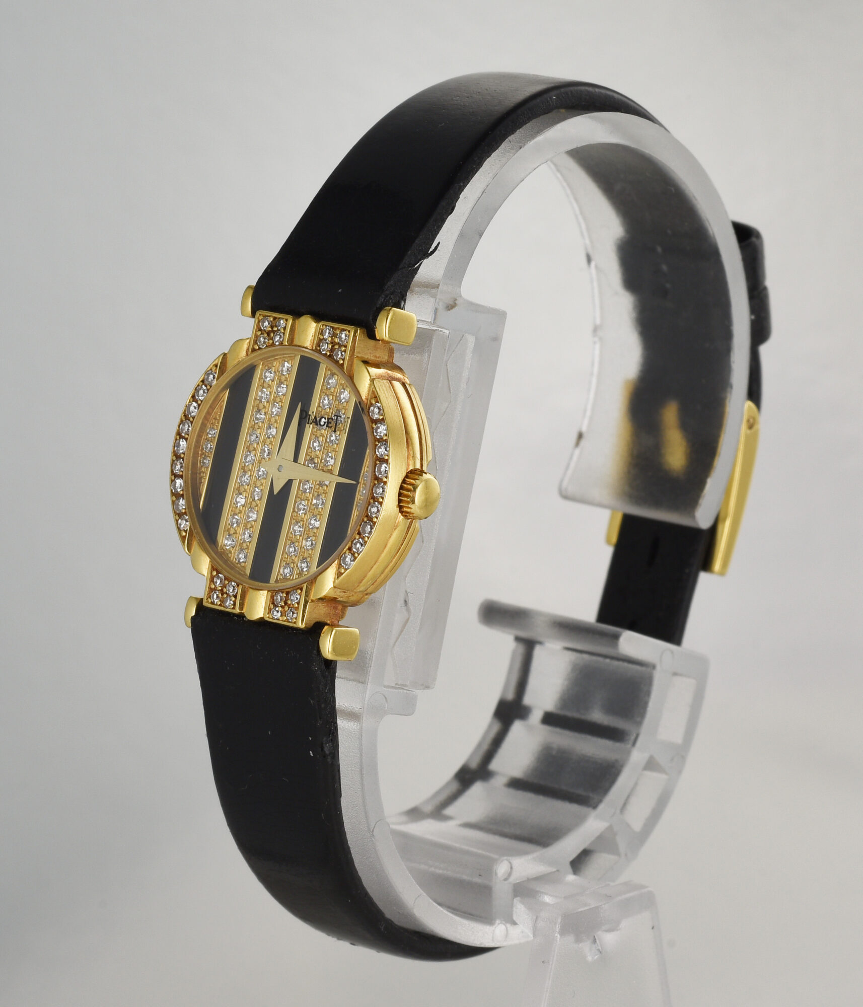 1980s Ladies Vintage Piaget Polo watch 18K Yellow Gold watch w/Diamonds Ref.8245 - Image 3