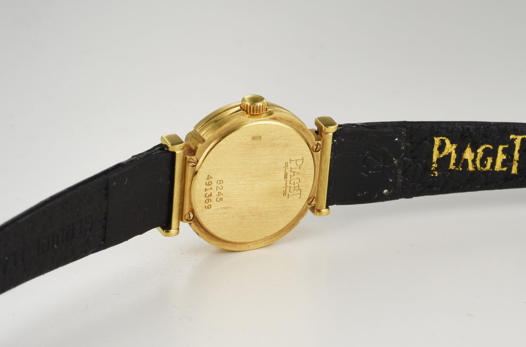 1980s Ladies Vintage Piaget Polo watch 18K Yellow Gold watch w/Diamonds Ref.8245 - Image 9